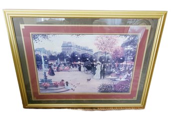 Parisian Street Scene Print By Christa Kieffer Framed Art Print By Vanguard Studios