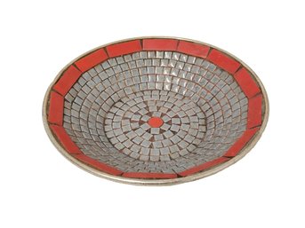 Vintage 1960s 10' Mid Century Mosaic Tile Bowl