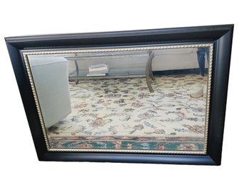 Black Framed Beveled Edge Delta Art Mirror Wood Framed Wall Mirror