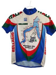 Vintage SMS Santini Cycling Jersey Small S 42 Italy Tour Bellagio Lago Di Como
