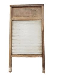 Vintage National Washboard Wood & Glass Washboard No 865