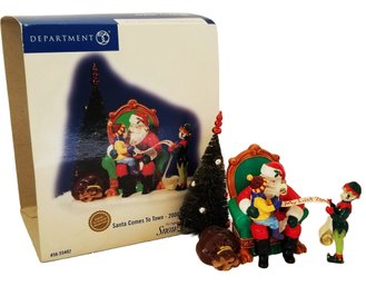 Retired Dept. 56 The Original Snow Village 'Santa Comes To Town 2006'  Figurine - With Box