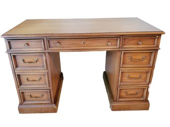 Desk National Mount Airy Furniture Co Cherry Wood Traditional Style Desk