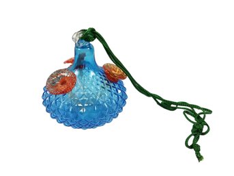 Hobnail Glass Hummingbird Feeder