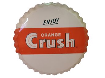 Orange Crush Soda Novelty Bottlecap Wall Sign In Original Box