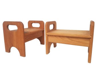 O.M.B. Wood Products Customized Wooden Stands With Cut-Out Handles - Made For Speakers