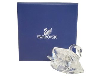 Beautiful SWAROVSKI Crystal Swan Figurine In Original Box