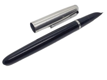 Vintage Parker 51 Black & Chrome Fountain Pen