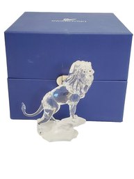 Large SWAROVSKI Crystal Lion Figurine In Original Box 269477