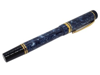 Vintage Parker Duofold Blue Marble Roller Ball Pen