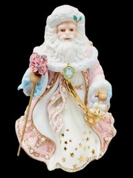 The Victorian Christmas Music Box - The Danbury Mint Santa Claus Musical Porcelain Figurine