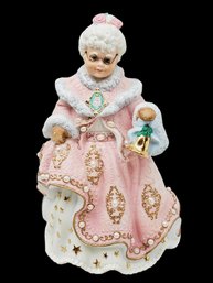 The Victorian Christmas Music Box - The Danbury Mint Mrs. Claus Musical Porcelain Figurine