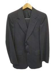 Marc Jeffries Navy Blue 2-Piece Suit - 100 Percent Pure Wool