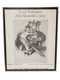 1972 Framed New York Cultural Center Poster - So, You Want To Meddle With The Press! Honor Victorin Daumier