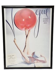 Framed Reproduction Vogue Cover Summer Beauty Issue May 15, 1941 26x32 Framed Art Print