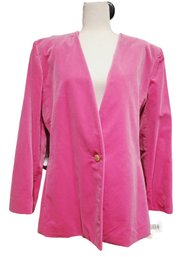 NWT Doncaster Ladies Size 14 Hot Pink Velvet Blazer