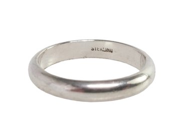 Sterling Silver Band Ring - Size 5.5