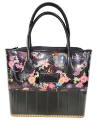 The Original Sporto Pam Black And Floral Duck Waterproof Tote