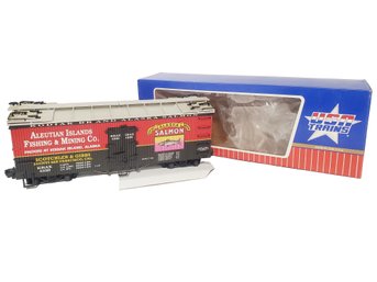 Vintage USA Trains Alaska Salmon Refrigerator Car R16221 G Scale Model Train In Original Box