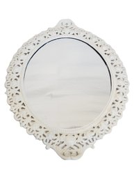 Vintage ORNATE CAST IRON Vanity Mirror By Robert Emig