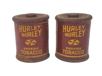 Pair Of 1930's Hurley Burley Tobacco Tins