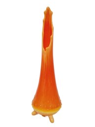 Vintage MCM LE Smith Bittersweet Slung Glass Vase - Orange & Yellow