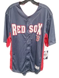 NWT RED SOX True Fan Series MLB Blue & Red Jersey Size XL