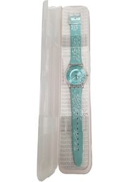 Vintage Swatch Watch Swiss Made Teal