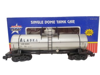 USA Trains Alaska 10,000 Gallon Tank Car #R15112 G Scale Model Train In Orginal Box W/ Metal Wheels