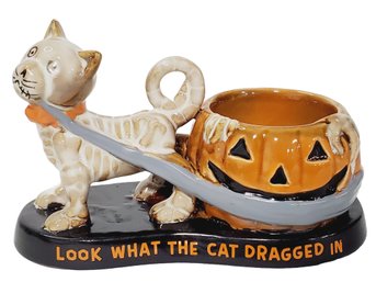 Yankee Candle Boney Bunch Look What The Cat Dragged In Tea Light Candle Holder