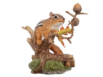 LENOX Autumn Adventure Eastern Chipmunk Porcelain Figurine