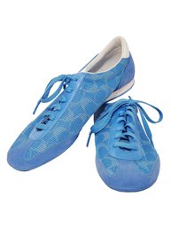 Ladies COACH Neala Blue Suedo Logo Casual Shoes - New Never Worn - Size 9.5