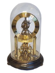 Vintage Kundo Quartz West Germany Domed Brass Anniversary Clock