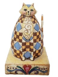 2003 Jim Shore Heartwood Creek By Enesco Abigail Whimsical Cat Figurine