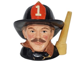 1982 Vintage Royal Doulton The Fireman Toby Head Jug D6697