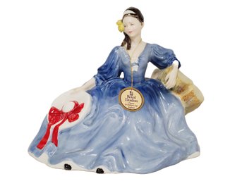 Vintage 1971 Royal Doulton Elyse Porcelain Lady Figurine HN2429 - Purchased At Harrod's
