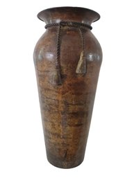 Bronzed Metal 15' Tall Flower Vase