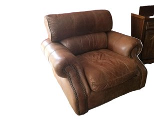Robinson & Robinson Brown Leather Lounge Chair