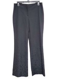 Ladies NWT Laundry Size 8 Ladies Black Dressy Sequined Embellished  Pants