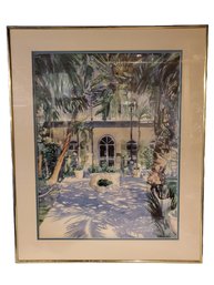 Framed Hemmingway House, Key West - Kennedy Gallery Print By Robert E. Kennedy