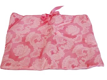 Vintage Schiaparelli Fabric Pink Lingerie Bag