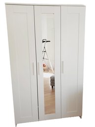 IKEA Brimnes White Mirrored Wardrobe Closet