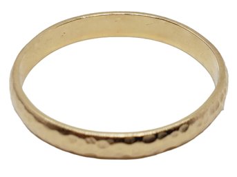 Simple 14K Yellow Gold Hammered Size 9.5 Wedding Band - 1.4 DWT  (Bag 3)