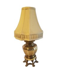 Small Vintage Brass Table Lamp