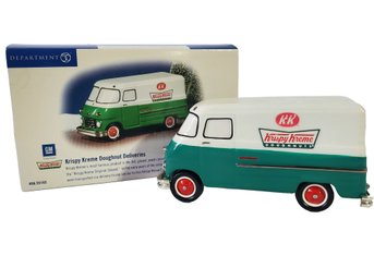 Department 56 Original Snow Village Chevrolet Krispy Kreme Doughnut Deliveries Van In Original Box