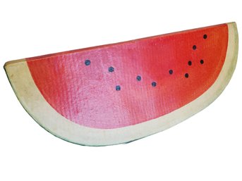 Vintage Large Papier Mache Watermelon Slice Decoration