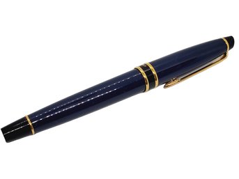 Vintage Waterman Paris Navy Blue & Gold Felt Tip Pen