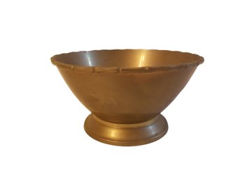 Vintage 1970's Brass Pedestal Bowl