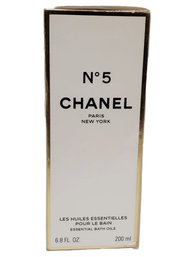 Vintage NOS CHANEL No 5 - 6.8 Ounce Essential Bath Oils - Sealed Box