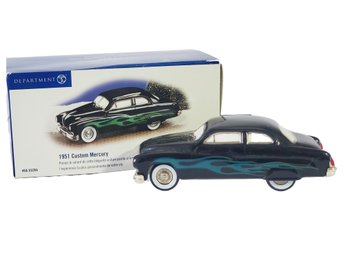 2002 Department 56 Snow Village Classic Cars 1951 Custom Mercury Car Figurine W/ Box